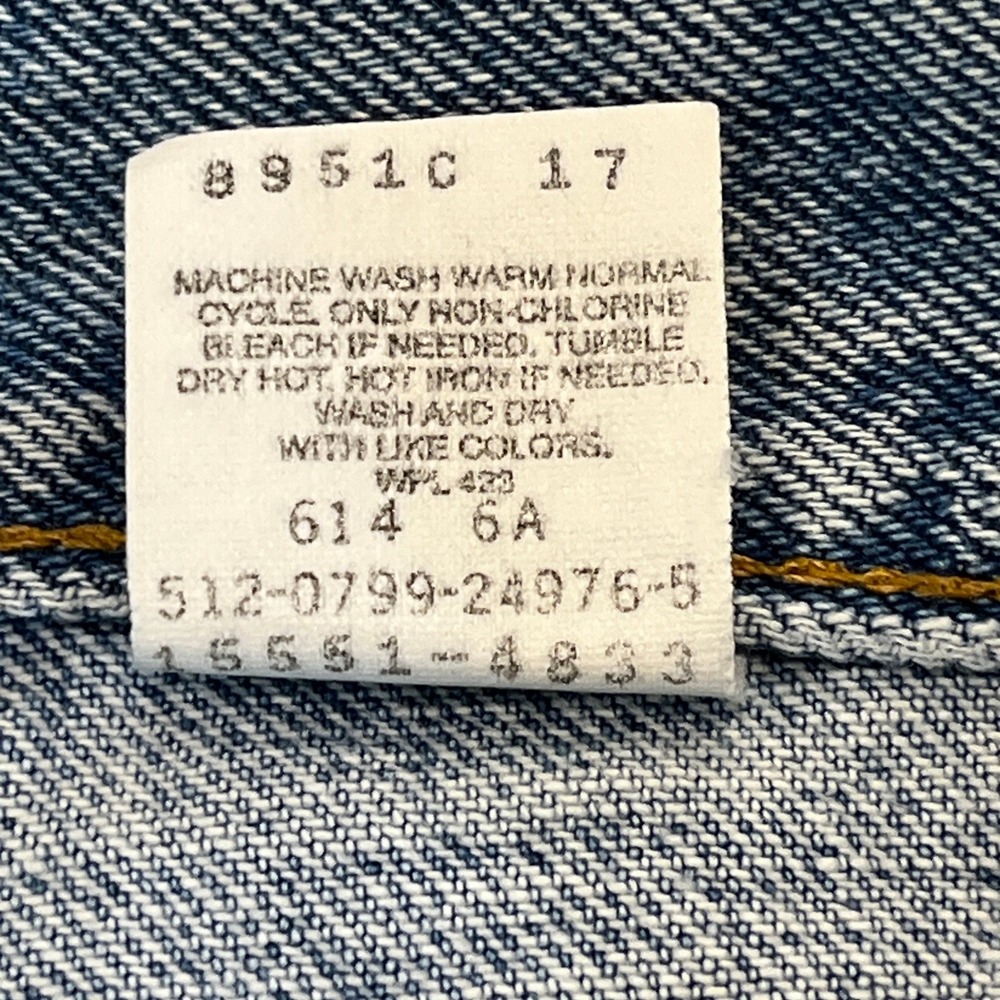 Levi's 550 VTG USA Relaxed Tapered Jeans Womens 14S Short Light Wash High Rise - Picture 12 of 14